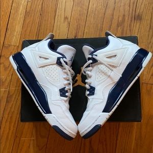 Nike Air Jordan 4 Retro white / legend blue/ navy